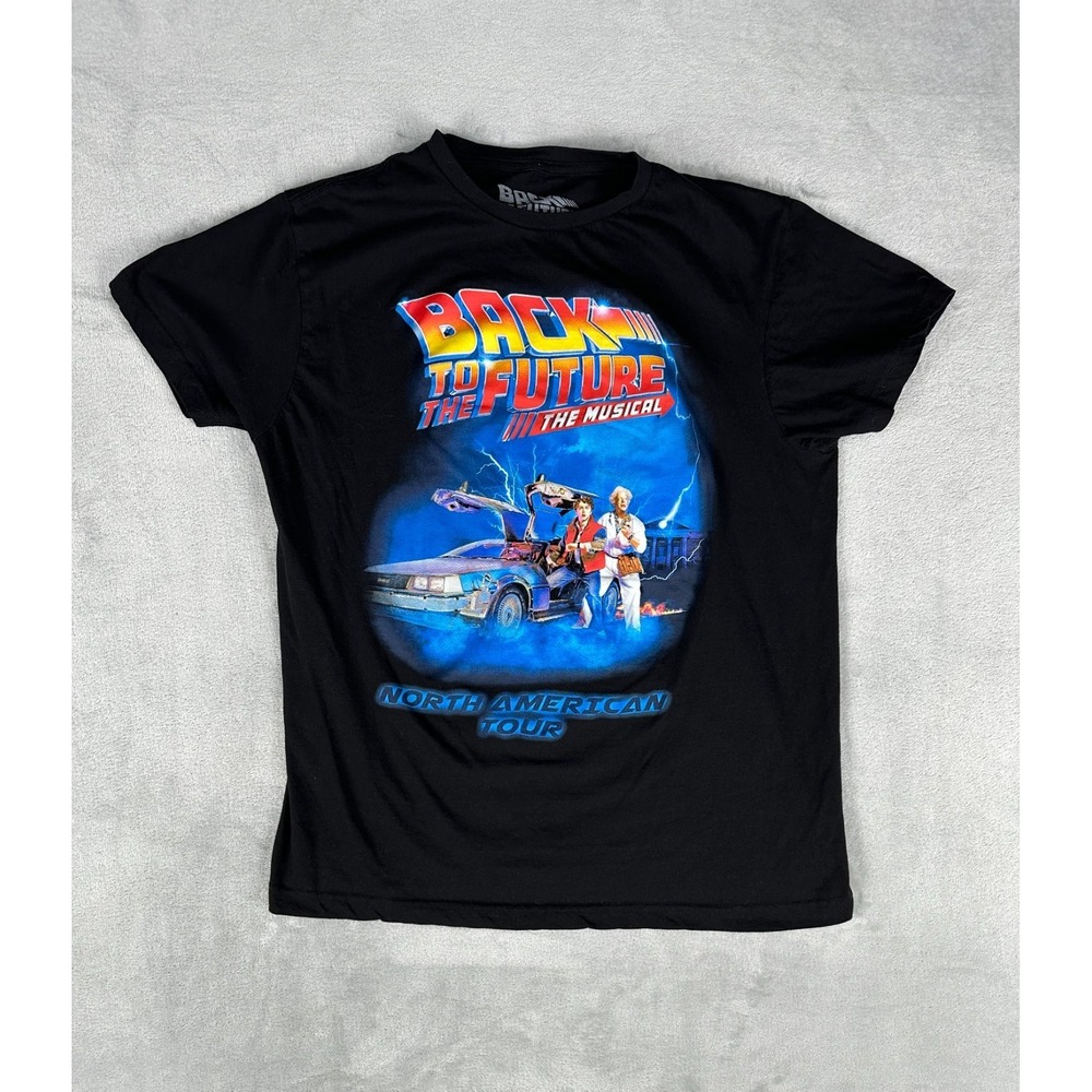 Back To The Future Musical T Shirt Mens Size Medium Black North American Tour